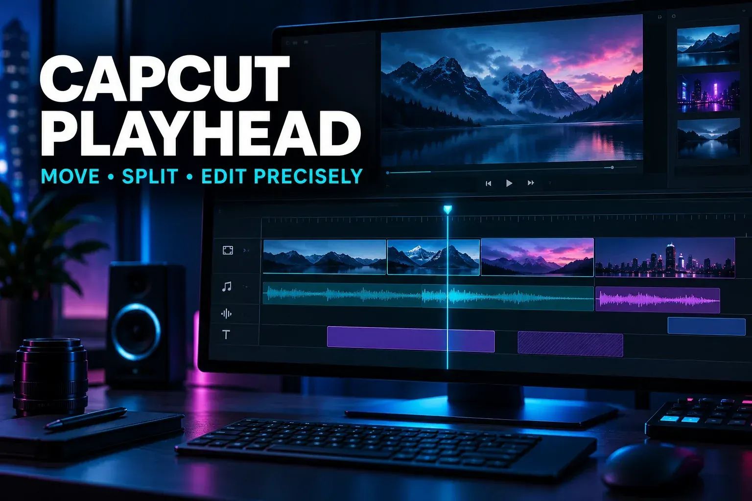 CapCut playhead aligned with a video frame on the preview and timeline
