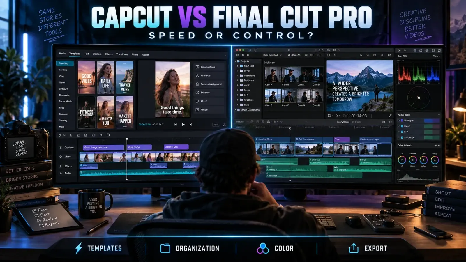 CapCut vs Final Cut Pro comparison for choosing a video editing workflow