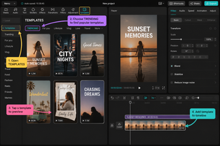 12 CapCut Templates Going Viral on TikTok Right Now tutorial screenshot-style visual