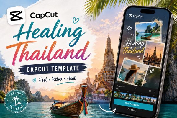 Healing Thailand CapCut Template: How to Use It