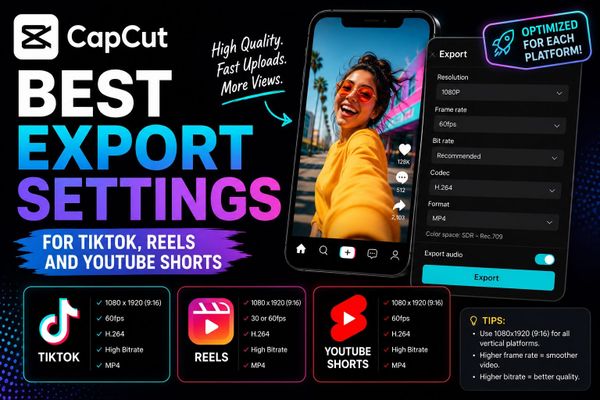Best CapCut Export Settings for TikTok, Reels and YouTube Shorts