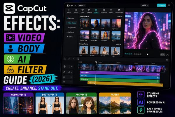 CapCut Effects: Video, Body, AI and Filter Guide (2026)