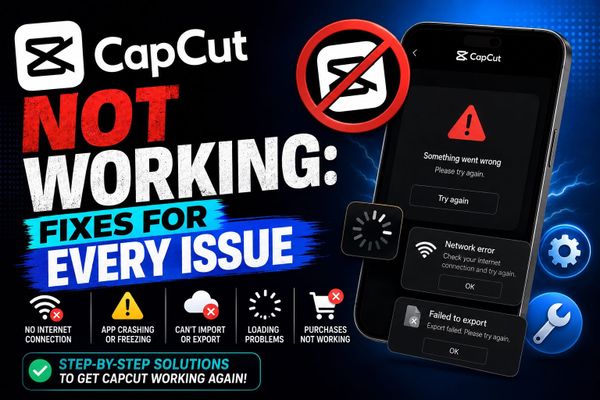 CapCut Not Working: Fixes for Every Issue