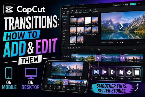 CapCut Transitions: How to Add and Edit Them on Mobile and Desktop