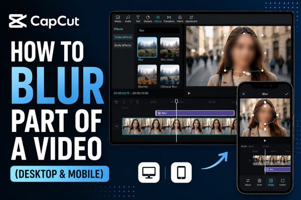 How to Blur Part of a Video in CapCut (Desktop & Mobile)