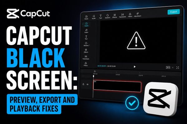 CapCut black screen: preview, export and playback fixes