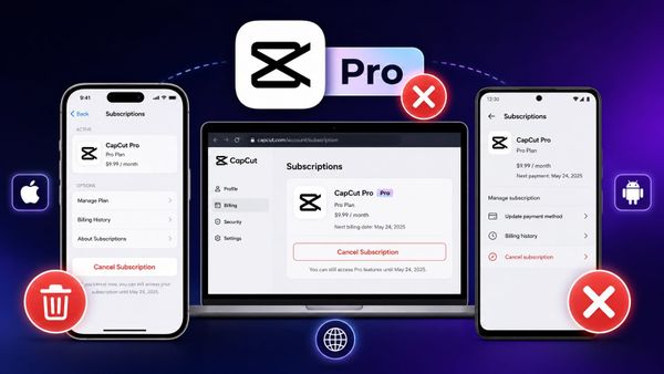 How to cancel CapCut Pro on iPhone, Android and web
