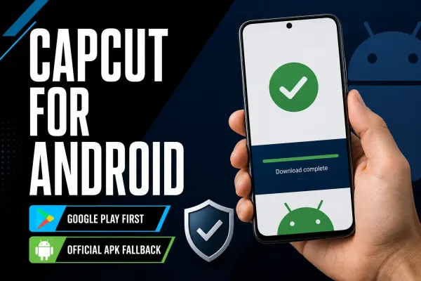 CapCut for Android safe download guide with Google Play first and official APK fallback