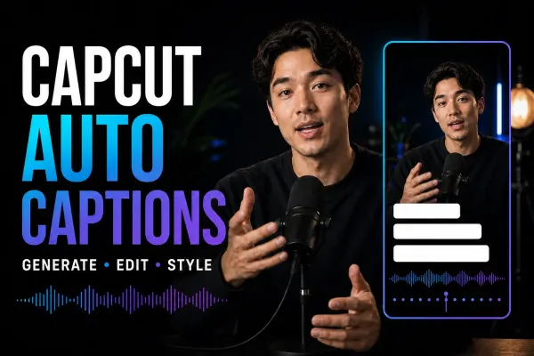 CapCut Auto Captions workflow for generating, correcting and styling subtitles