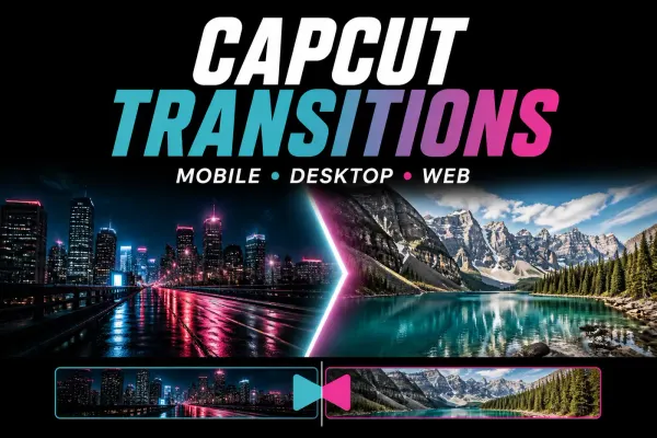 CapCut transitions guide for mobile, desktop, and web editing