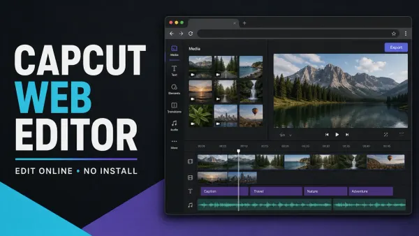CapCut Web Editor guide for editing videos online without installing the desktop app