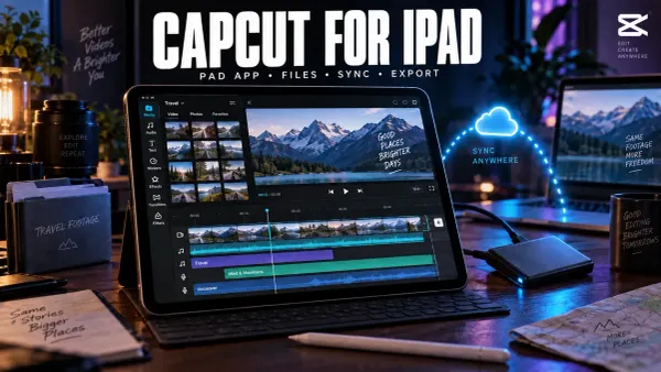 CapCut for iPad guide to app choice, file imports, project sync and export options