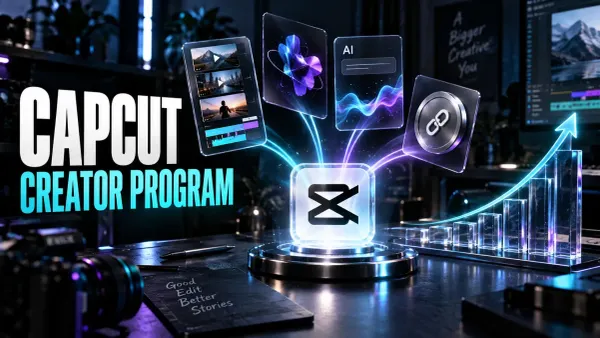 CapCut Creator Program routes for templates assets affiliates and editing services