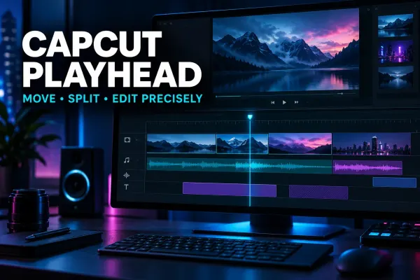 CapCut playhead aligned with a video frame on the preview and timeline