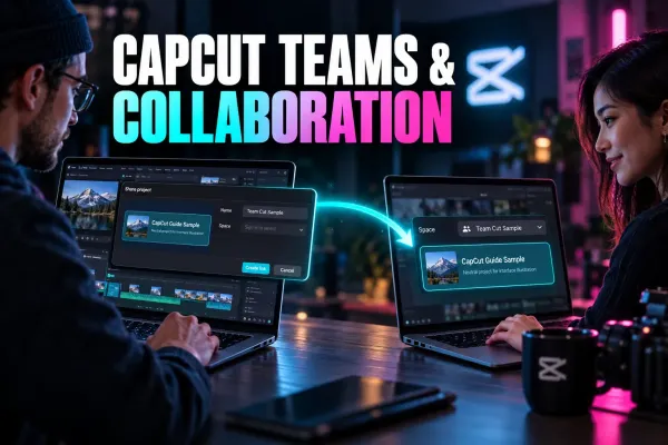 CapCut team collaboration workflow with project ownership, sharing and handoff checks