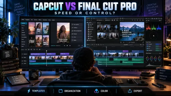 CapCut vs Final Cut Pro comparison for choosing a video editing workflow