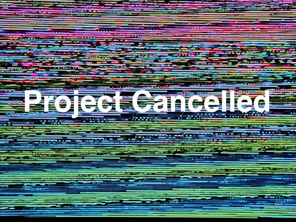 A screen with no signal. 