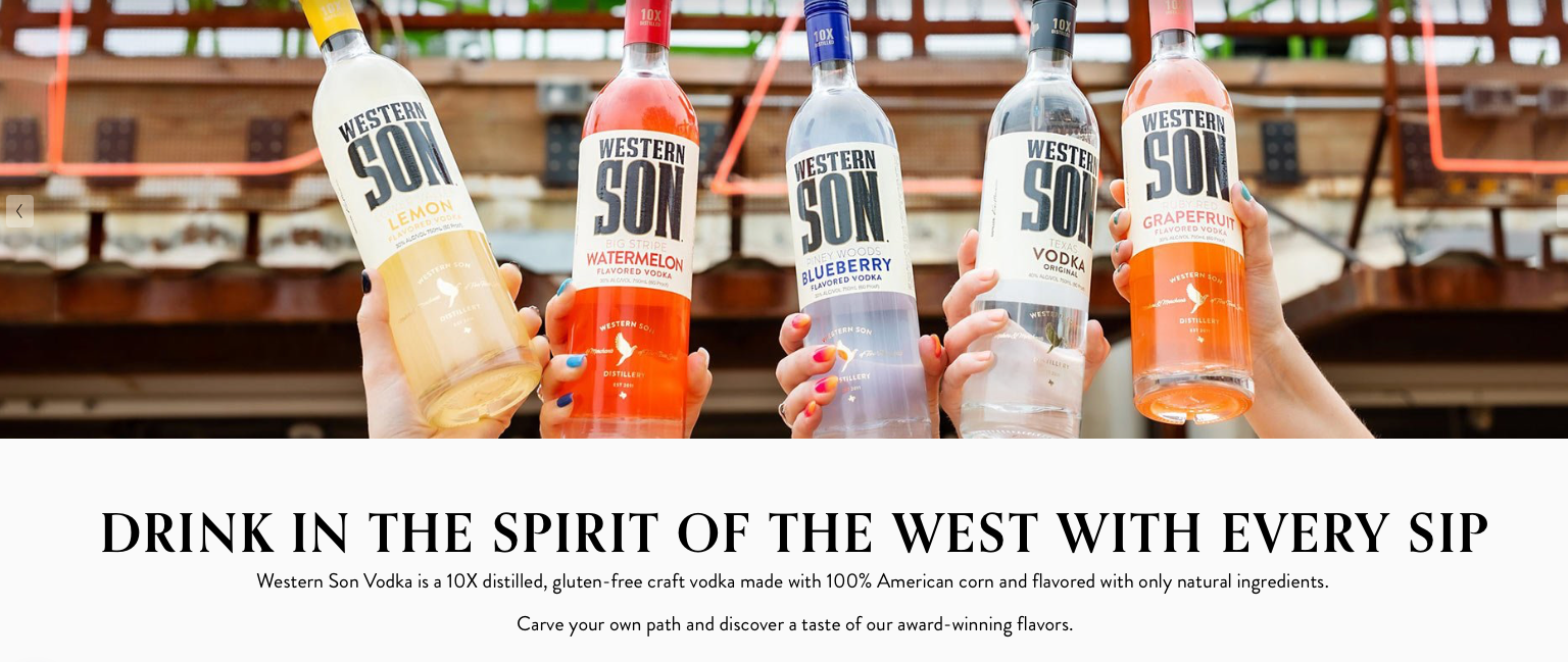 Sipping: Western Son: Because your vodka should actually taste good.