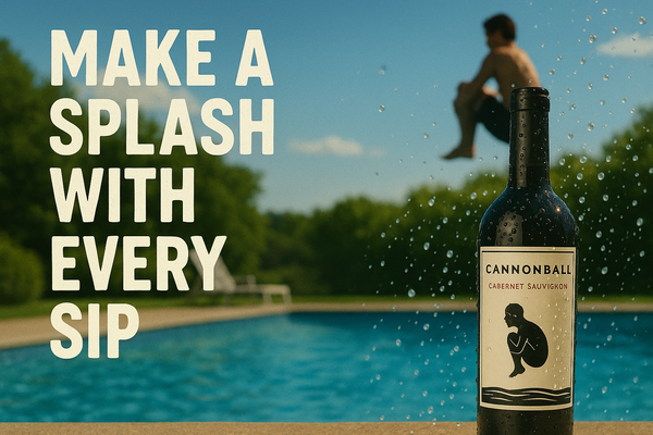 Sipping: Because wine should be fun. Dive in & make waves with Cannonball Wines. 🍷💦