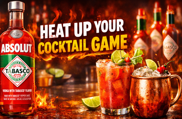 Sipping: Absolut Tabasco. When classics collide, things get spicy.