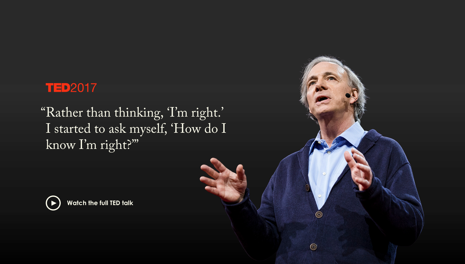 How do you know you're right?