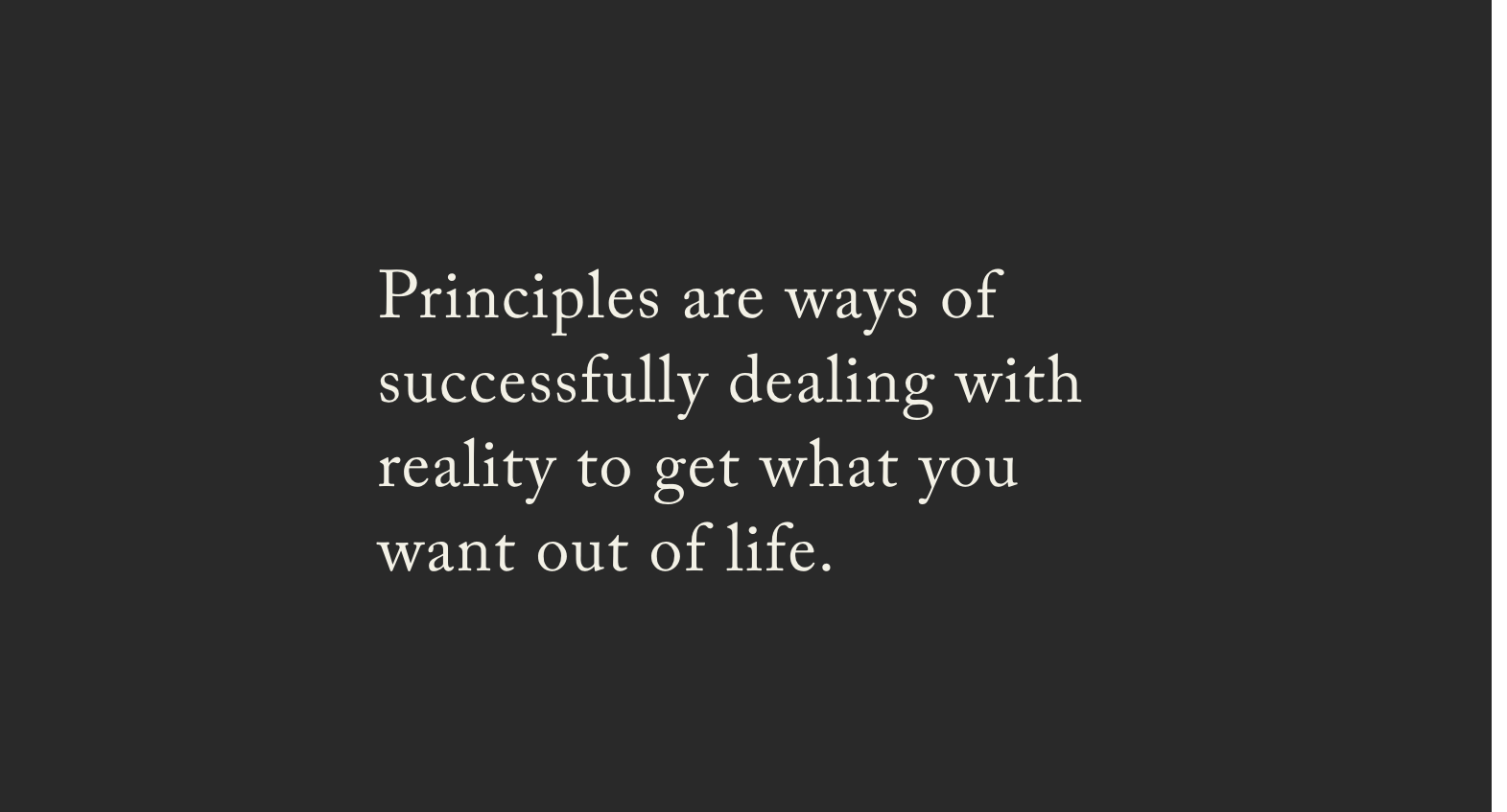 Principles by Ray Dalio
