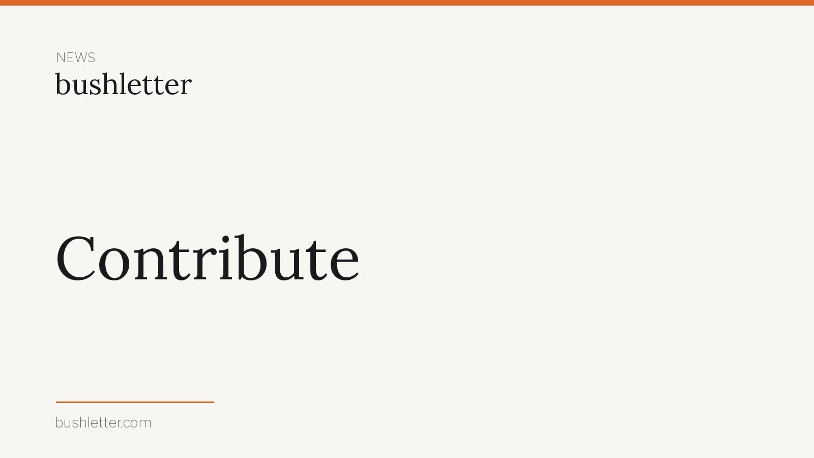 Contribute