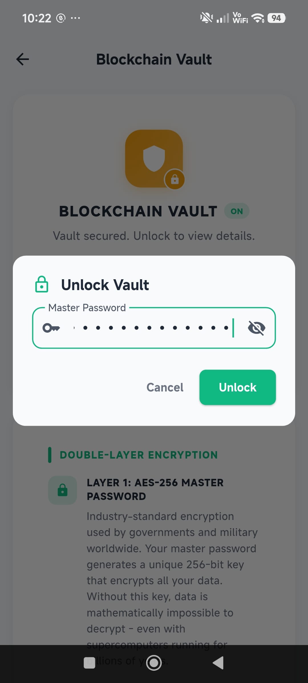 Z-TEXT decentralized password vault on the BitcoinZ blockchain