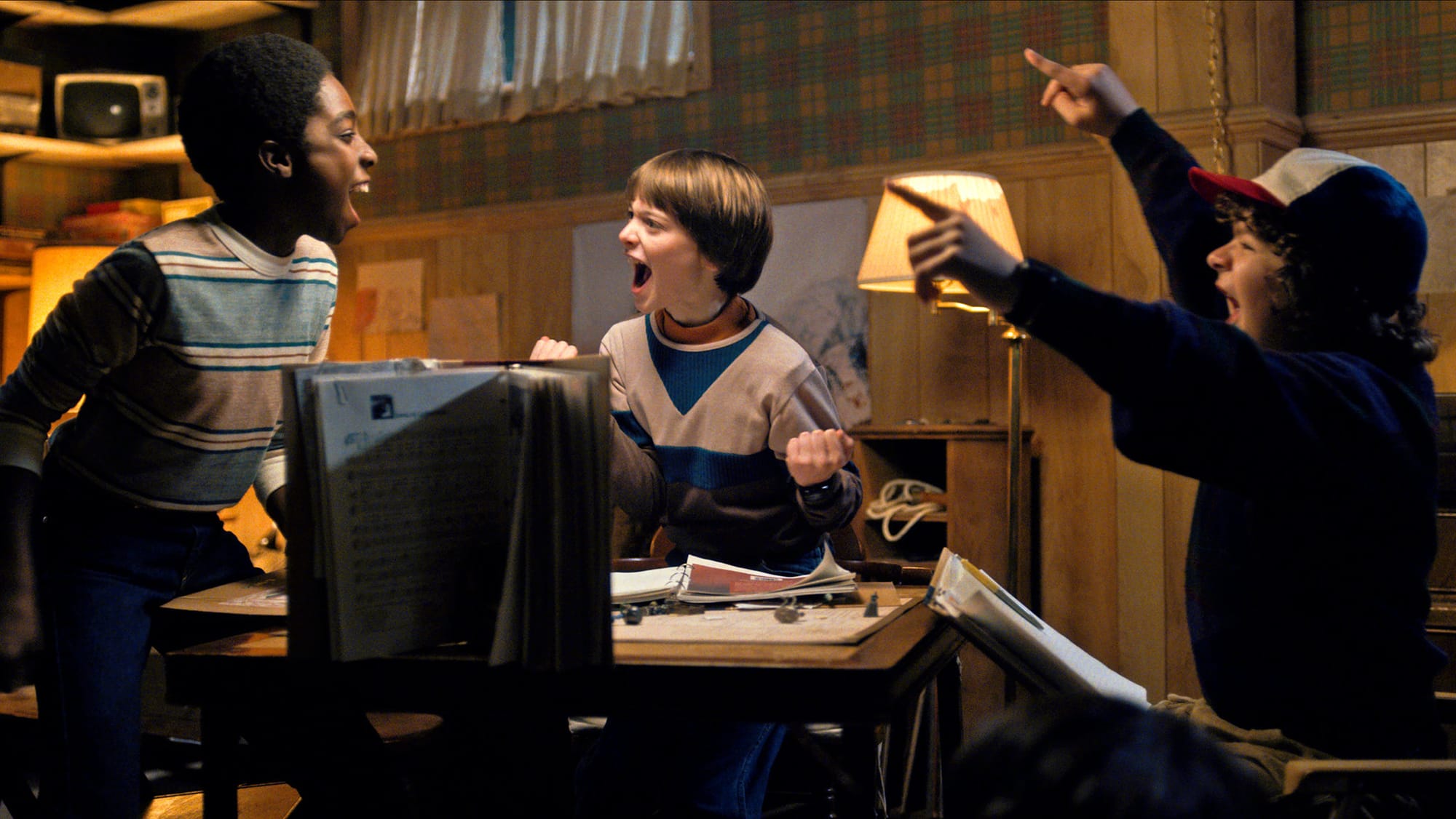 Лукас, Уилл и Дастин