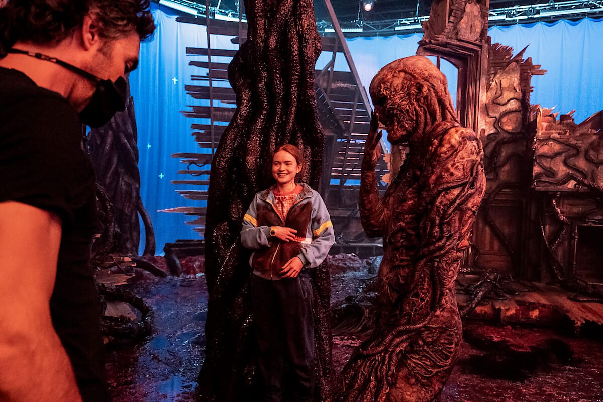 На съемках сериала «Очень странные дела»