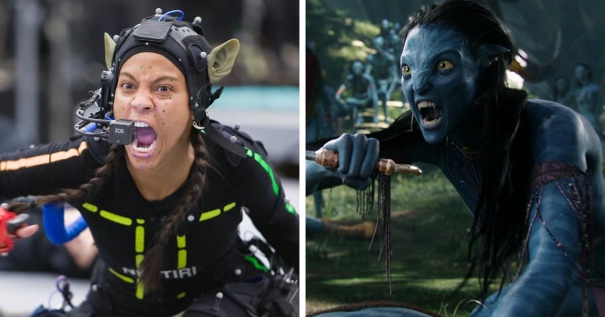 Зои Салдана в технологии Motion Capture