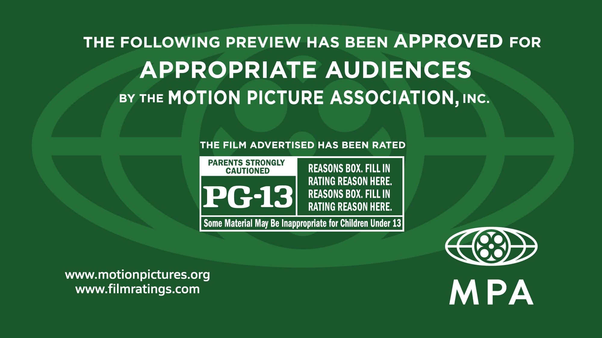 Оформление рейтинговой системы в фильме