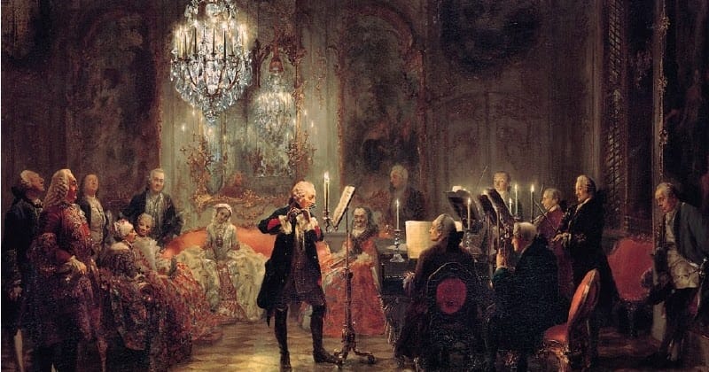 Музыкальное выступление во Франции, XVIII в.