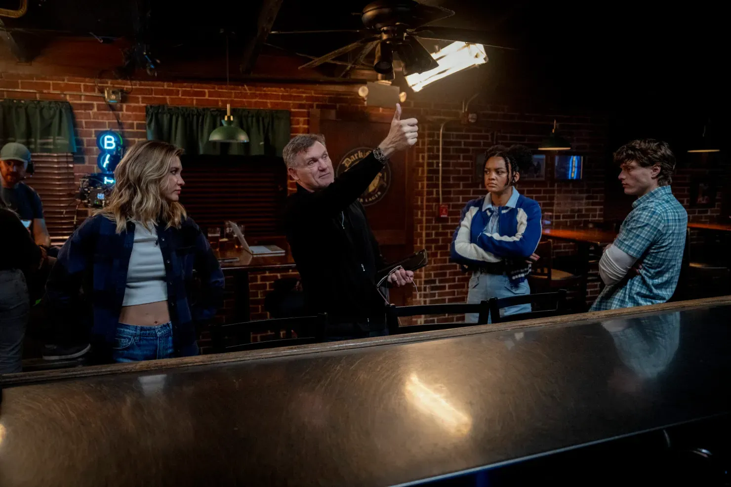 Кадр со съёмок «Крик 7»