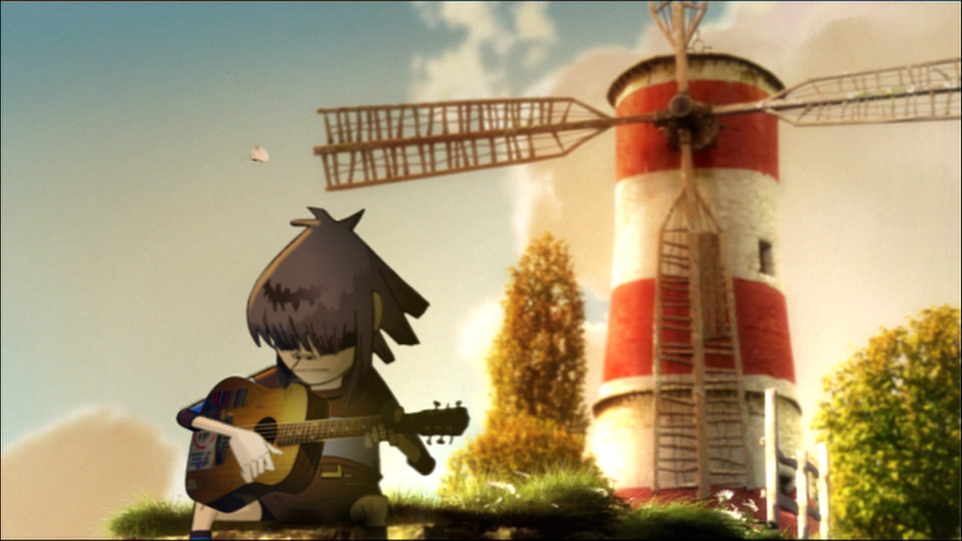 Кадр из клипа Gorillaz «Feel Good Inc.»