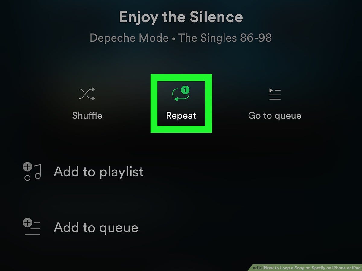 Repeat в Spotify