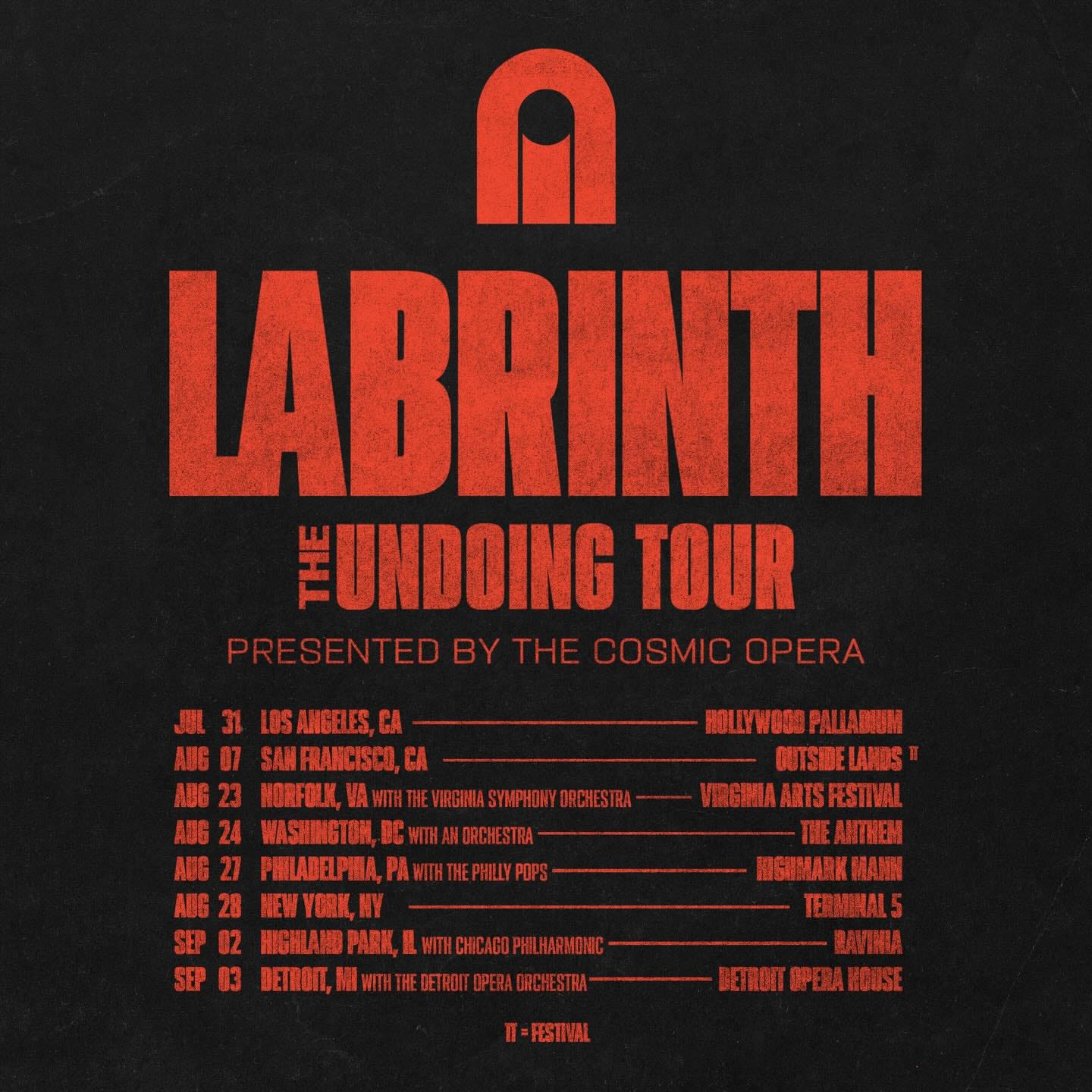 Афиша тура Labrinth