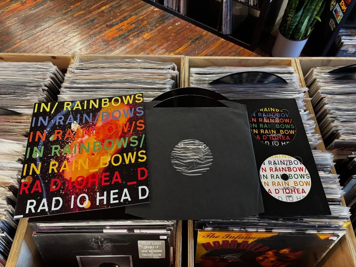Винил альбома «In Rainbows»
