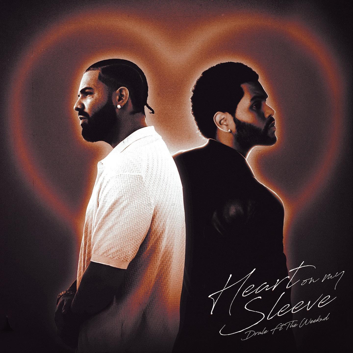 Иллюстрация к треку «Heart on my Sleeve» с Drake и The Weeknd