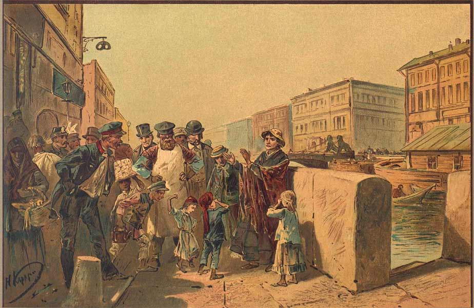 Иллюстрация к роману «Преступление и наказание» Николая Каразина, 1893