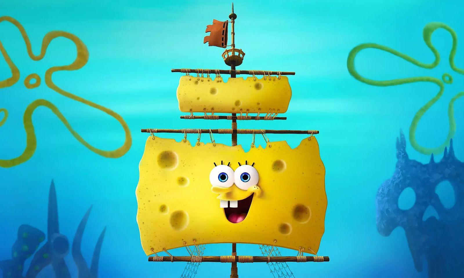 Кадр из мультфильма «Губка Боб в поисках квадратных штанов»