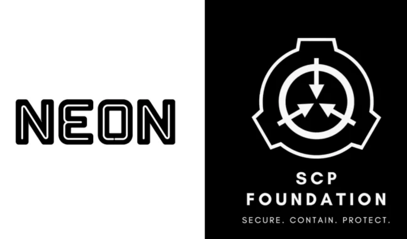 Логотипы студии Neon и SCP Foundation