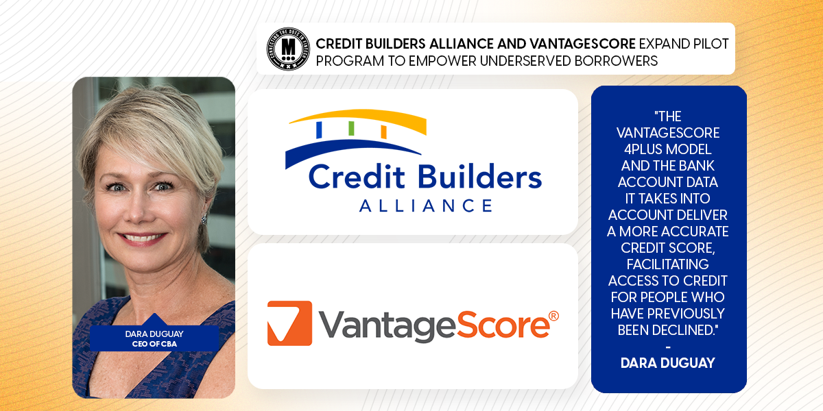 Credit Builders Alliance and VantageScore Expand Pilot Program to Empower Underserved Borrowers