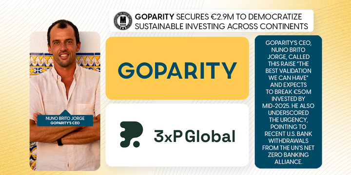 Goparity Secures €2.9M to Democratize Sustainable Investing Across Continents