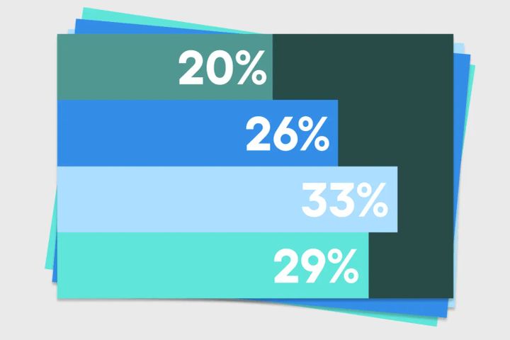 visual representation of numbers, like a bar graph
