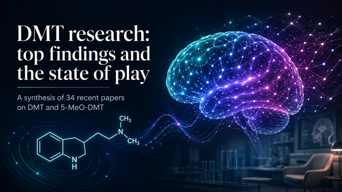 DMT research: Top recent findings from 34 papers.