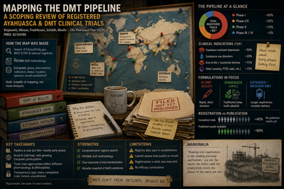 DMT and Ayahuasca Clinical Trials: 2026 Pipeline Scoping Review