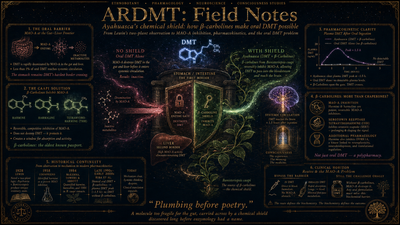 β-Carbolines and the MAO-A barrier: how ayahuasca makes oral DMT possible