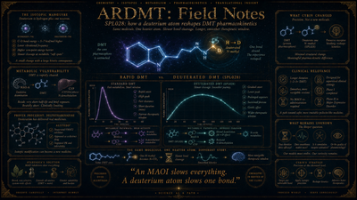 Deuterating DMT: how two neutrons reshape a pharmacokinetic profile