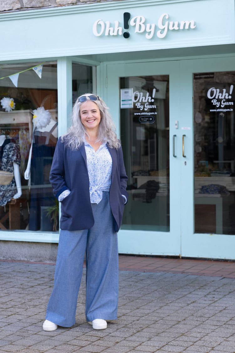 Ohh! By Gum founder Sharon Griffin outside Clifden Store